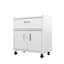 Armoire de garage roulante en blanc-1627022405