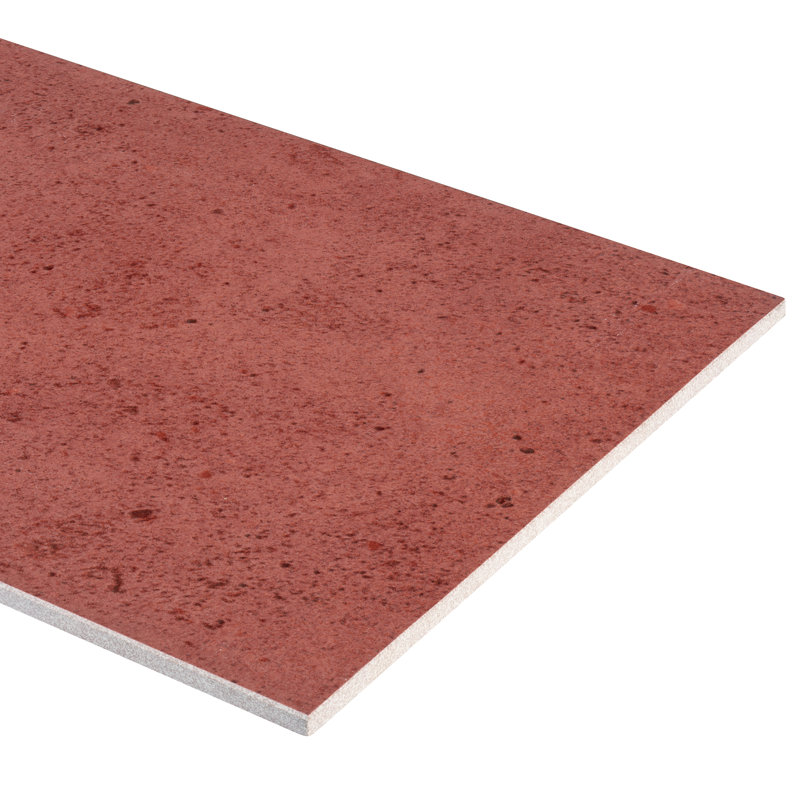 Party Time Semi-Polished 12'' W x 24'' L Porcelain Concrete Look Singular Tile, Cherry