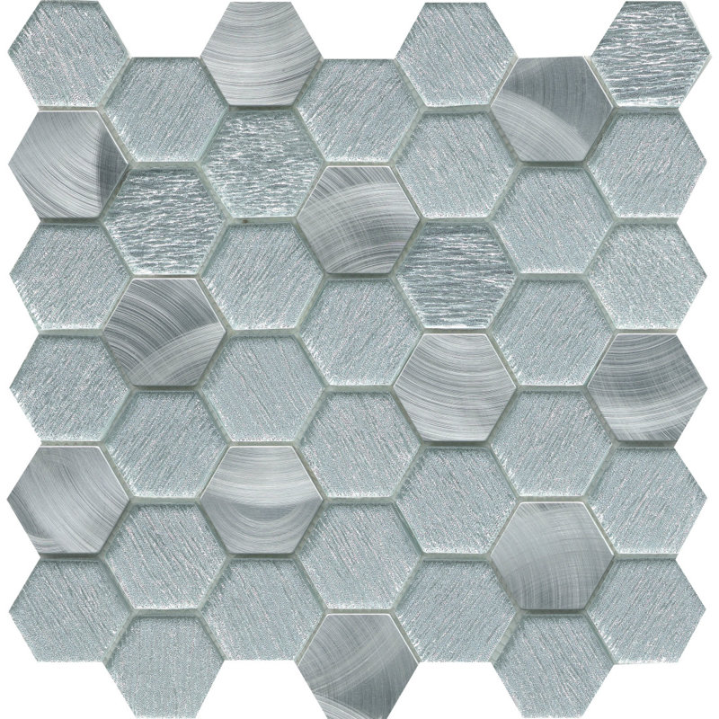 Glitz Fame 12 in. x 12 in. Glossy Glass Wall Tile (14.73 sq. ft./Case), Fame