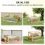 Raised Garden Bed,Wooden Cold Frame Planter With Lean-To Greenhouse,Raised Garden Flower Bed Kit