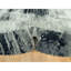Tapis rond noir en laine et en soie noué à la main 12 pi x 12 pi Obsidian F31FC37F1C3D49249114B68EC07B7262