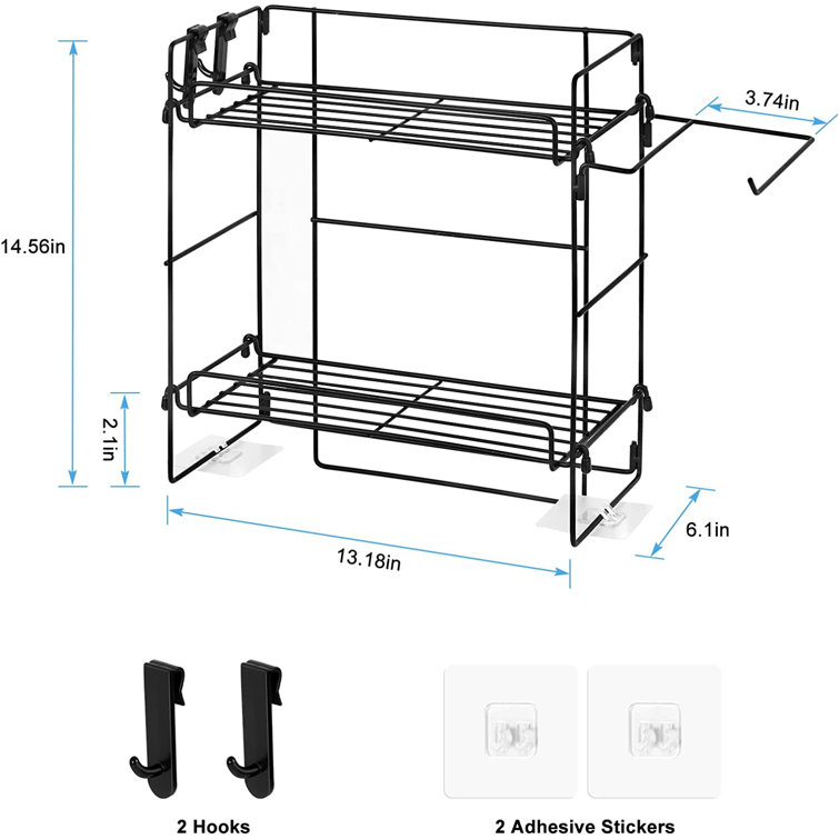 Lipkins Metal Freestanding Over-the-Toilet Storage (Set of 2) Rebrilliant