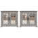 Lopes Traditional Coordinated Storage Accent Cabinet 2 Piece Set