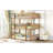 Twin Over Bunk Bed With Detachable Feature, White Oak Color Stylish Bed,-820559481
