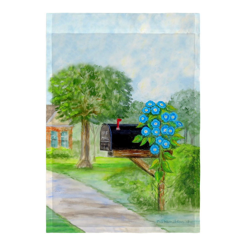 Drapeau de jardin en polyester 1 face Cynda, H 18 po x l 12,5 po