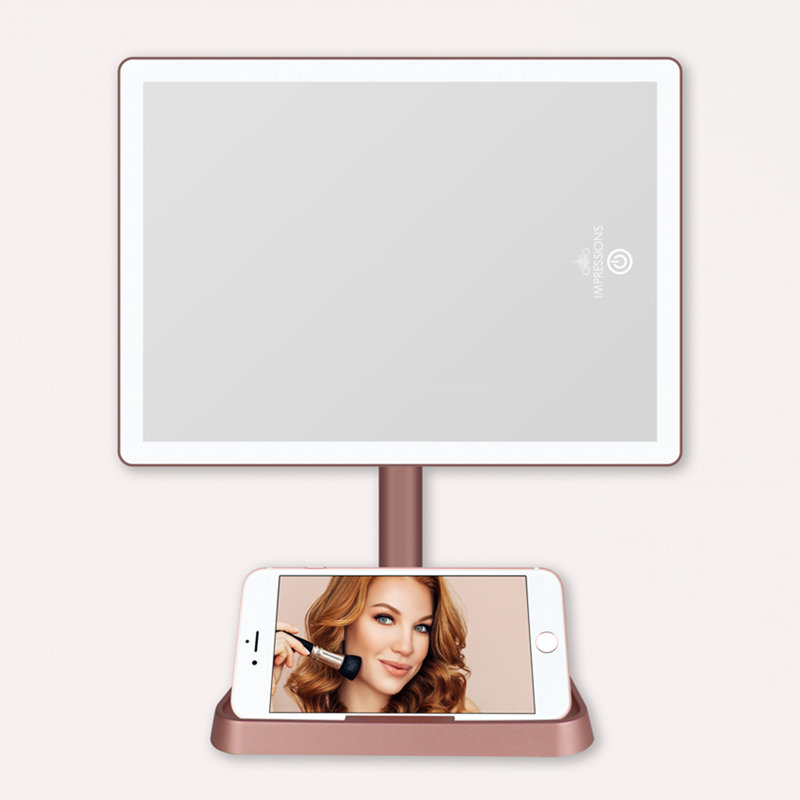 Miroir de maquillage Charmed, Or rose