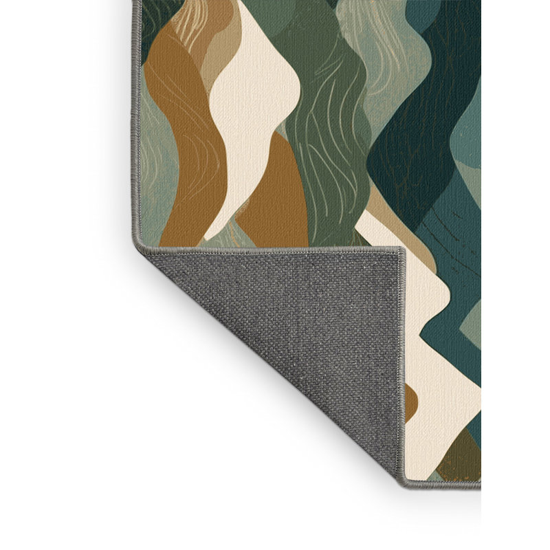 Aurora Veins Rug, Round 6'