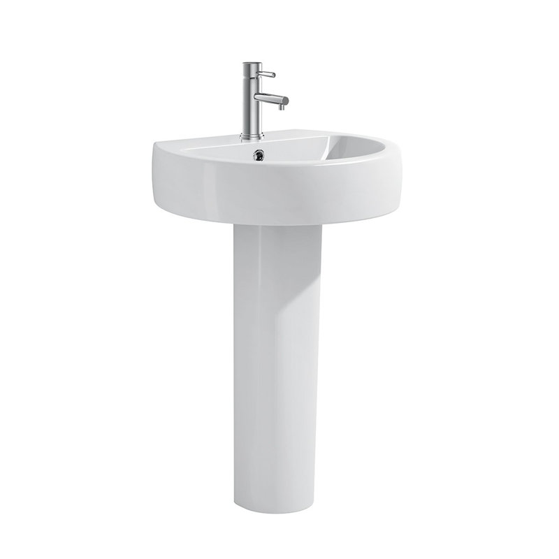 Belfry Bathroom Regenia 560mm L x 500mm W White Ceramic U-Shaped Sink