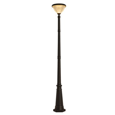 Solar Outdoor Street Post Light 1-Head Pole Lamp