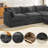 112.2" Chenille Upholstered Sofa, Comfy Cloud Couch With Ottoman-1026667658