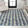 Maurisa Moroccan Triangle Geometric Cream/Navy Rug