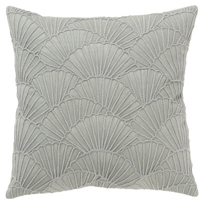 Embroidered Cotton Throw Pillow