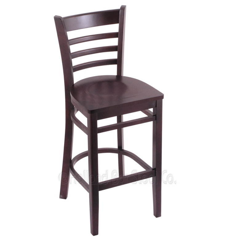 25" Bar Stool, Dark Cherry, Bar Stool (25” Seat Height)