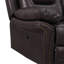 Causeuse inclinable en cuir avec dossier en fibre et base en acier Global United-1259282081