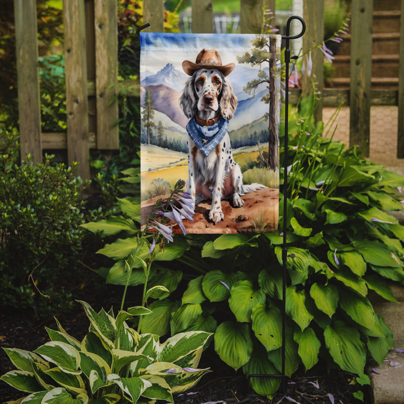 Drapeau Cowboy Welcome Garden, Setter anglais