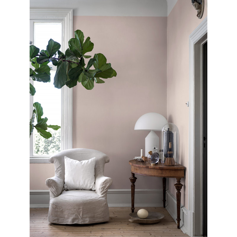 Boråstapeter Linen Wallpaper, Linen Peach