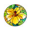 Bain d’oiseaux hibiscus art nouveau