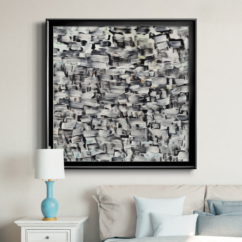 «Black and White and All Over», reproduction d'art sur toile encadrée, H 30,5 po x l 30,5 po x P 1,5 po, Érable