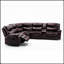 Ensemble de canapé modulaire inclinable en cuir L