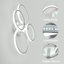 Daizjah 4-Light LED Flush Mount Ceiling Light