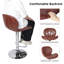 Dondale Swivel Upholstered Adjustable Height Counter Stool with Metal Frame-658110491