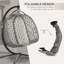 Nesconset Double Egg Chair with Stand