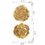 De 2 roses murales exquises - couleur or, travail de pétale complexe 2 pièces orné de détail d'art rose, embellir l'intérieur
