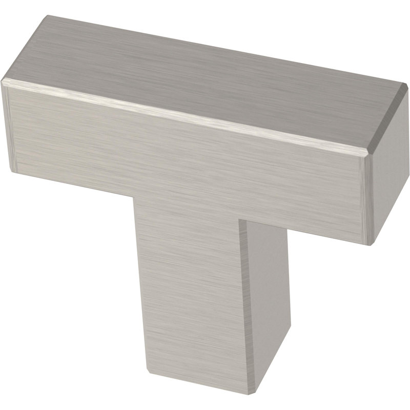 1.25'' Matte Black Modern Square Steel Bar Knob Set