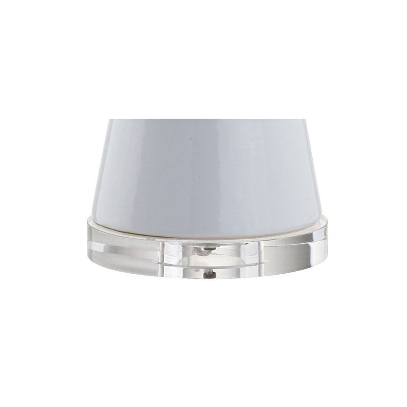 Claunch Ceramic Table Lamp, White
