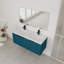 Meuble-lavabo mural 48 po avec double lavabo en résine-665340698