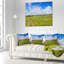 Road in Field with Green Grass - Landscape Printed Pillow-1262724905-1262724909