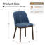 Chaise rembourrée moderne en tissu compact avec pieds en bois massif, dossier ergonomique incurvé, assemblage facile-1625233205