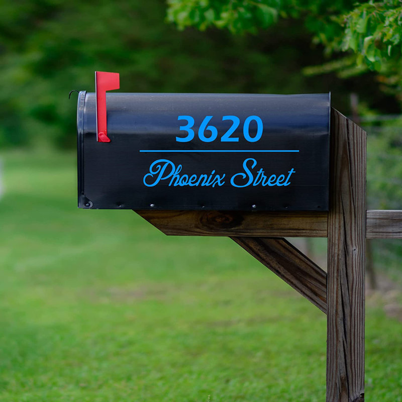 Couvercle de boîte aux lettres, H 8 po x l 18 po x P 0,01 po, Bleu ciel