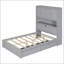 Lit plateforme double en bois avec USB-1627336990