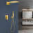 2-Spray 9 In. Wall Mount Dual Fixed And Handheld Shower Head 2.2 GPM-113823333