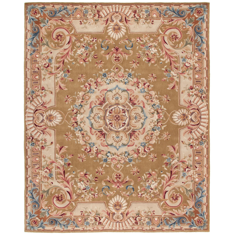 Priscila Hand Tufted Wool Pile Oriental Rug, Rectangle 8' x 10'