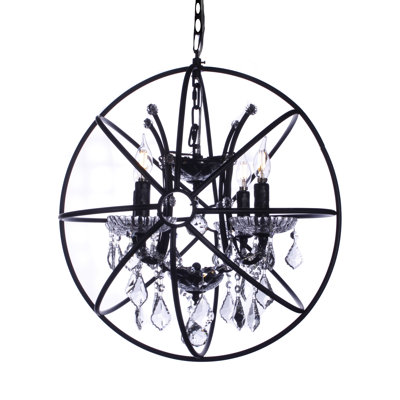 Collin 4 - Light Dimmable Globe Chandelier