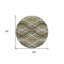 Tapis beige rond 8 po