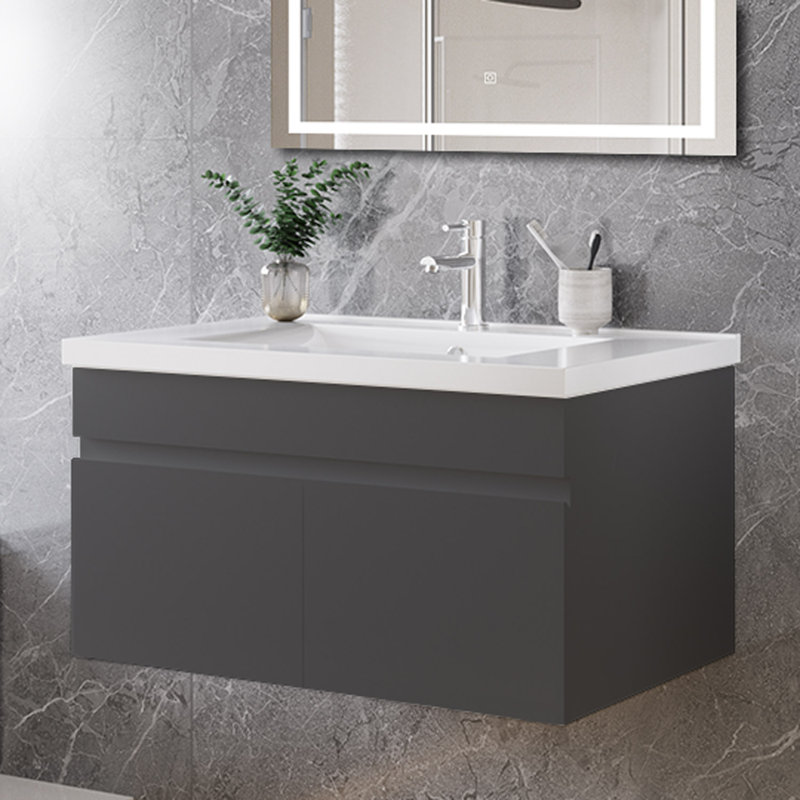 790mm Single Bathroom Vanity with Integrated Ceramic Basin