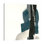 «Black and Dark Teal I», toile tendue par Chris Paschke