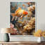 Orange, corail, poisson blanc, merveille - aquariums, art mural-106111876-134423678