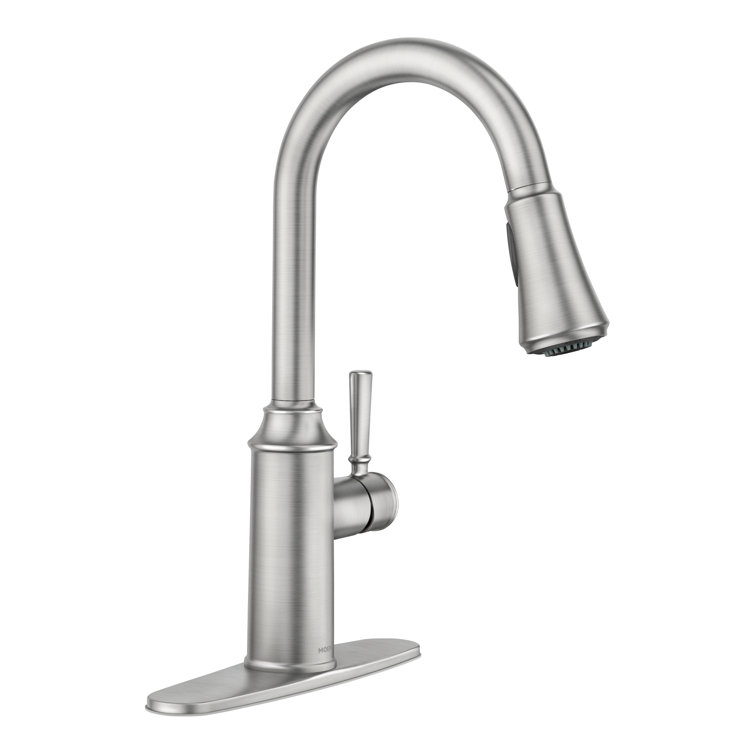 Moen Conneaut Pull Down Single Handle Kitchen Faucet with Power Clean Technology