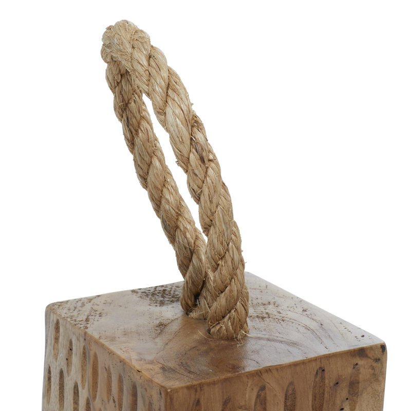Ensemble de 2 sculptures en bois Julissa