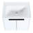 Bathroom Vanity Sink - 24" Wall Mounted, Contemporary Style 24 Inch Mounted With Ample Storage For
