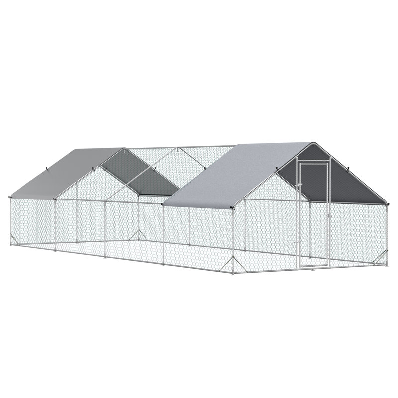 Moberly 258 Square Feet Chicken Coop with Chicken Run For Up To 24 Chickens