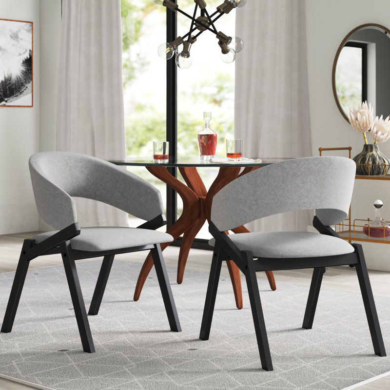 Moberg 19'' H Upholstered Armchair, Black