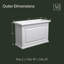 Nantucket Resin Trough Planter with Water Reservoir-64446664