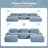 Comfortable Modular Sofas, Premium Corduroy, Modern Design For Home