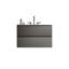 Meuble-lavabo mural de 30 po, lavabo en céramique gris, style moderne, rangement abondant, armoire à fixation silencieuse, fini, lavabo, espace de rangement supplémentaire,-1465757064-1465757065