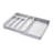 iDesign Eco BPA-Free Recycled Plastic Expandable Flatware and Cutlery Tray, Flint